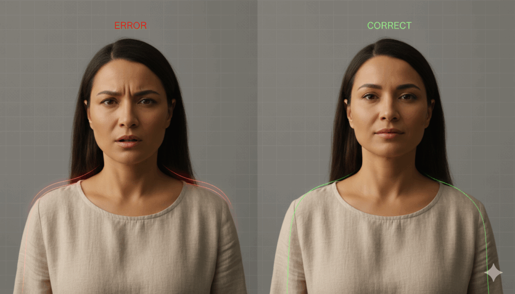 Errores más comunes al practicar la respiración 4x4 comparación entre una respiración 4x4 incorrecta y otra correcta